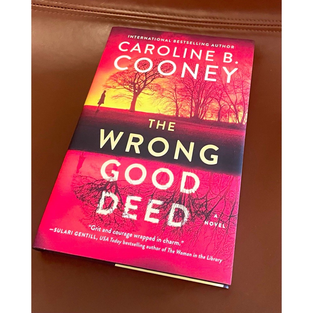 Caroline B. Cooney The Wrong Good Deed Hardcover Novel Poisoned Pen Press